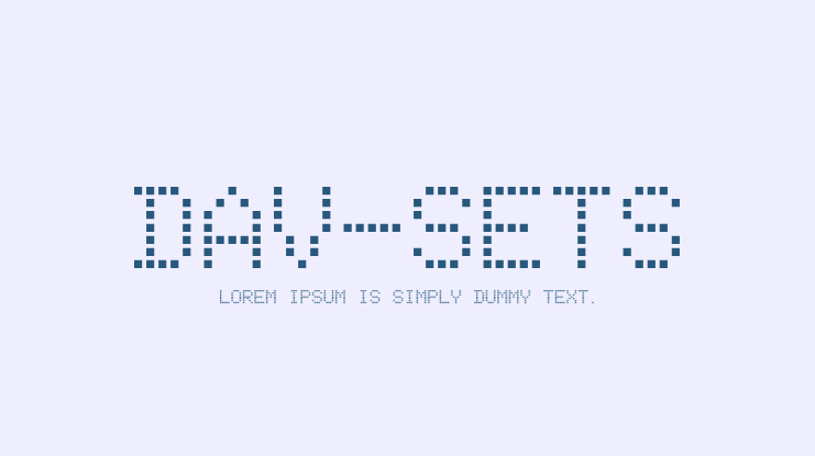 DAV-Sets Font
