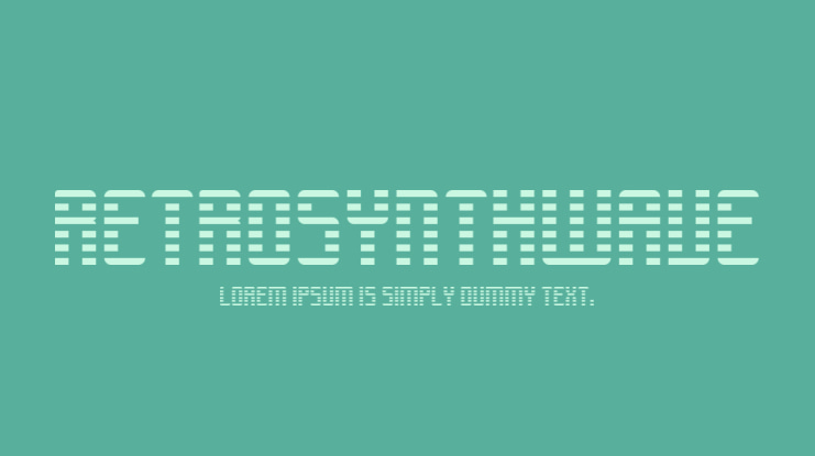 RETROSYNTHWAVE Font