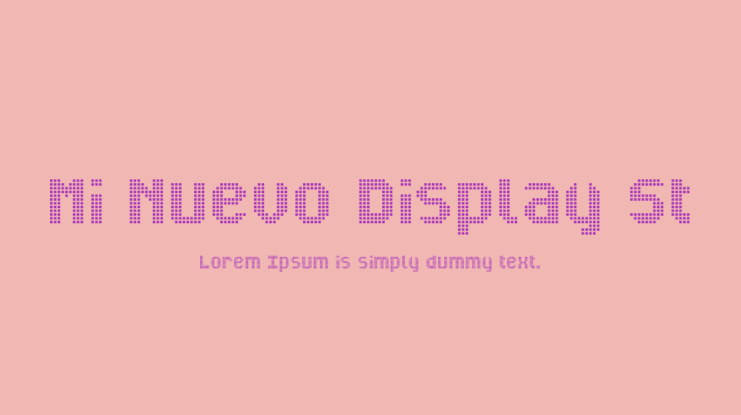 Mi Nuevo Display St Font