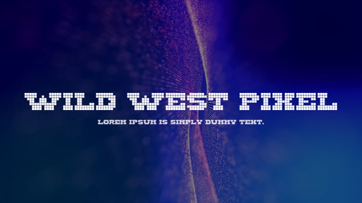 Wild West Pixel Font