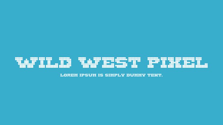 Wild West Pixel Font