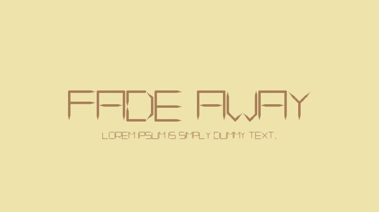 Fade Away Font