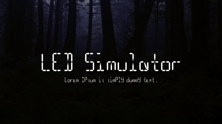 LED Simulator Font
