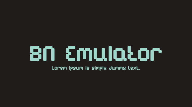 BN Emulator Font