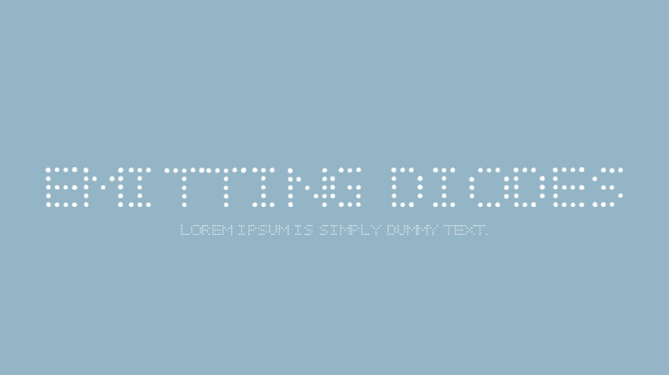 EMITTING DIODES Font