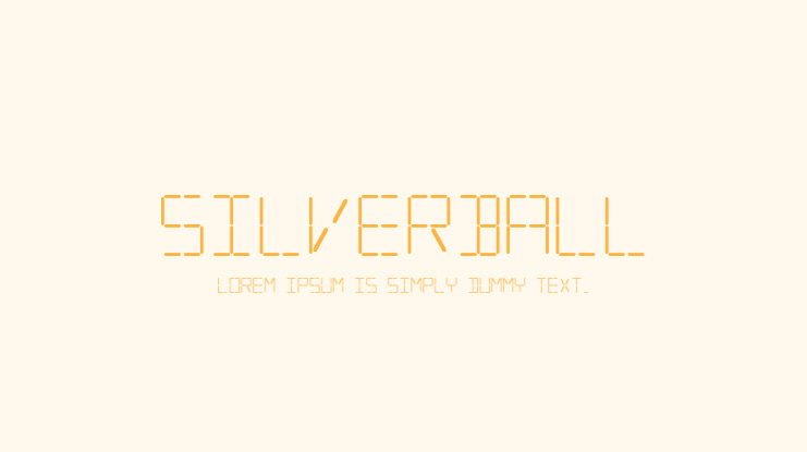 Silverball Font Family