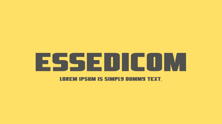 Essedicom Font Family