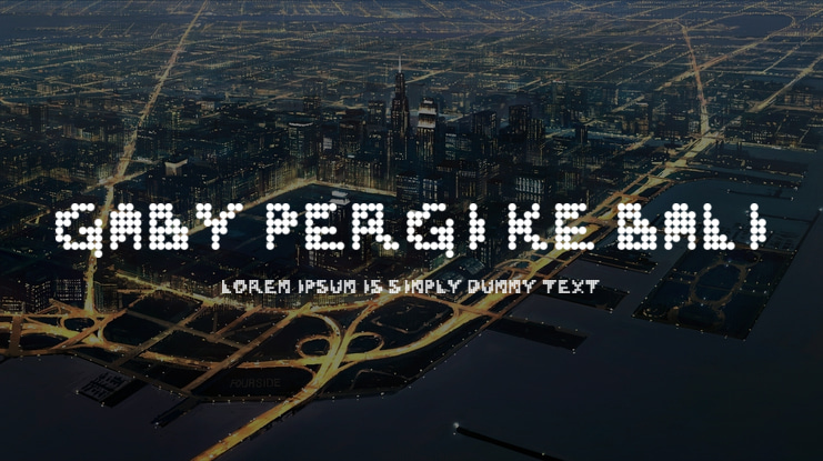 Gaby Pergi Ke Bali Font