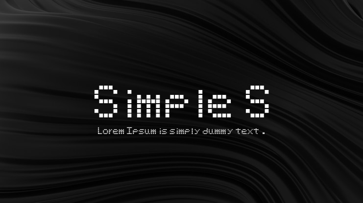 Simple S Font