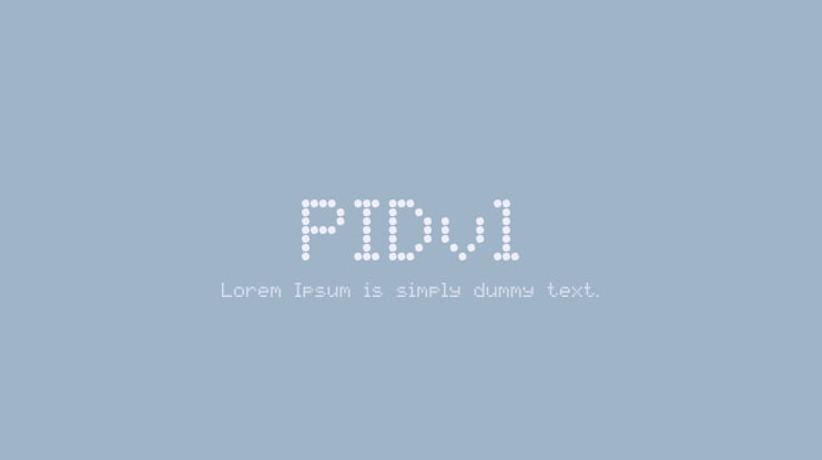 PIDvl Font