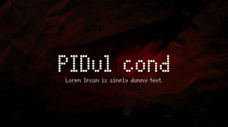PIDvl cond Font