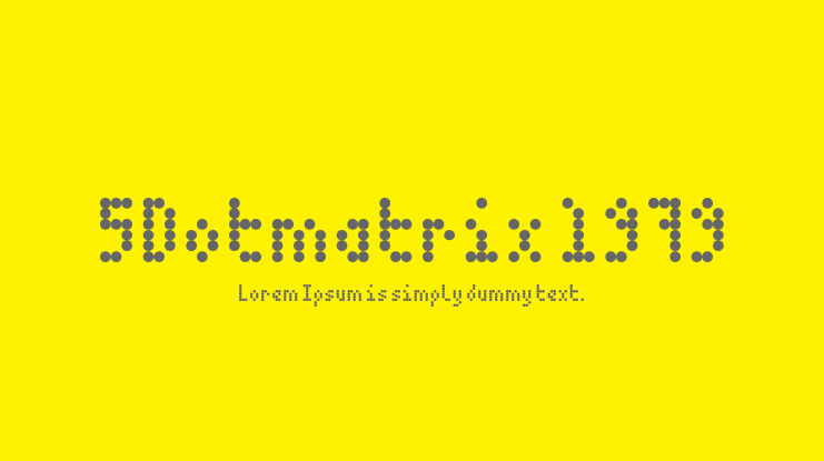5Dotmatrix 1979 Font