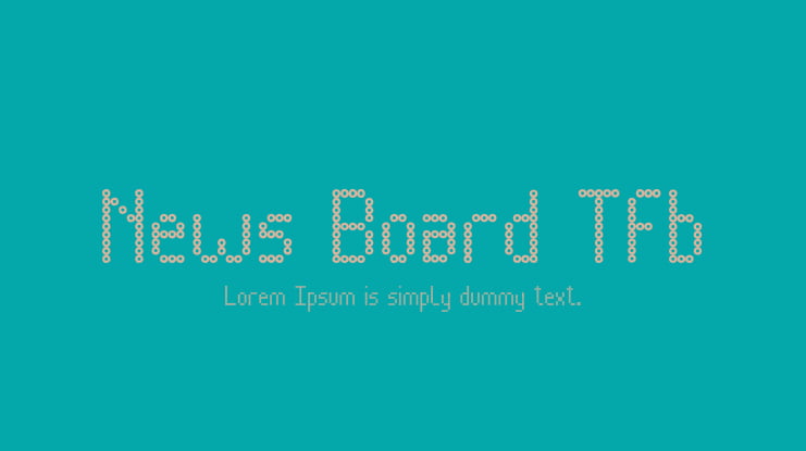 News Board Tfb Font