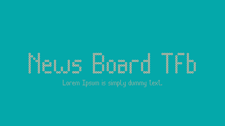 News Board Tfb Font