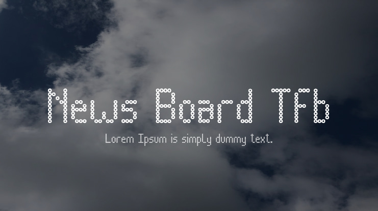 News Board Tfb Font