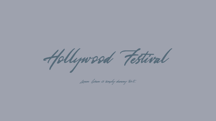 Hollywood Festival Font