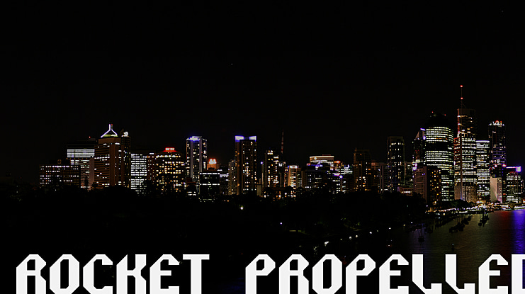 Rocket Propelled Font