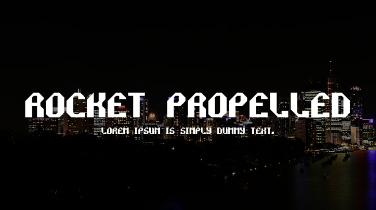 Rocket Propelled Font