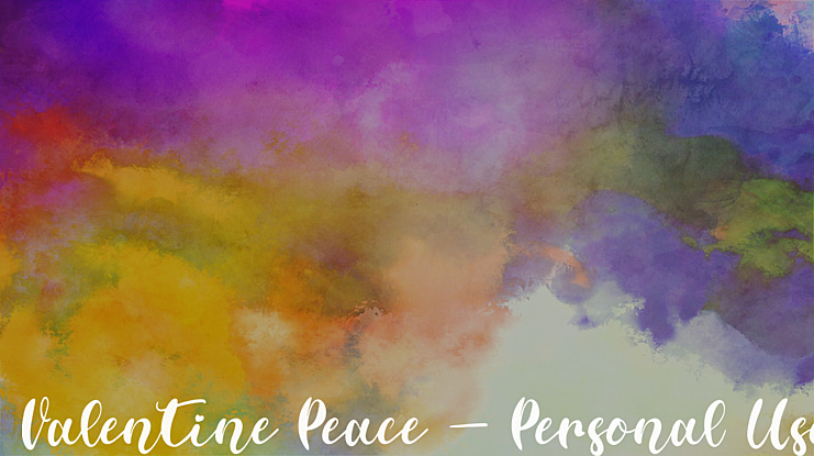 Valentine Peace - Personal Use Font