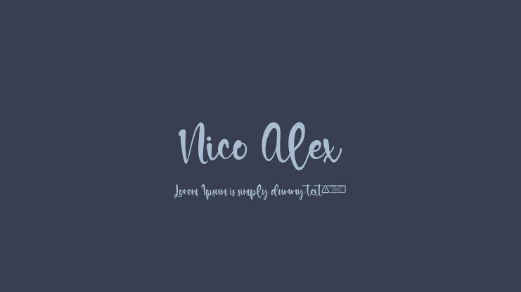 Nico Alex Font