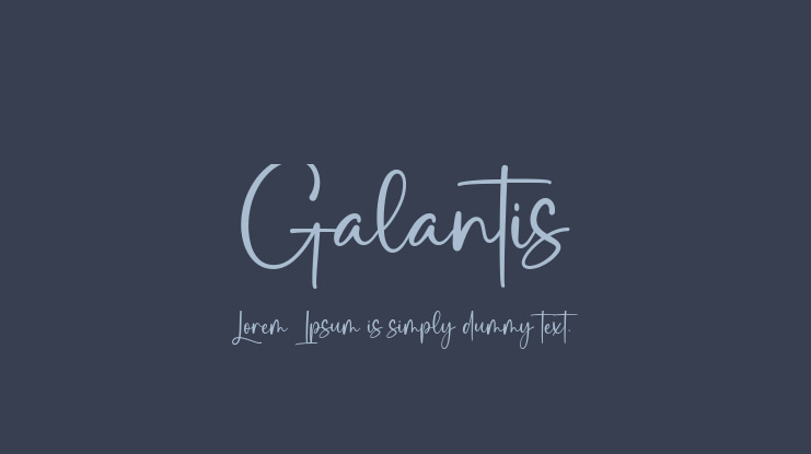 Galantis Font