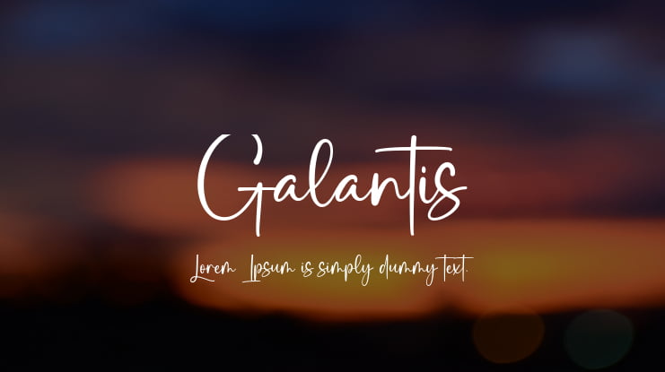 Galantis Font