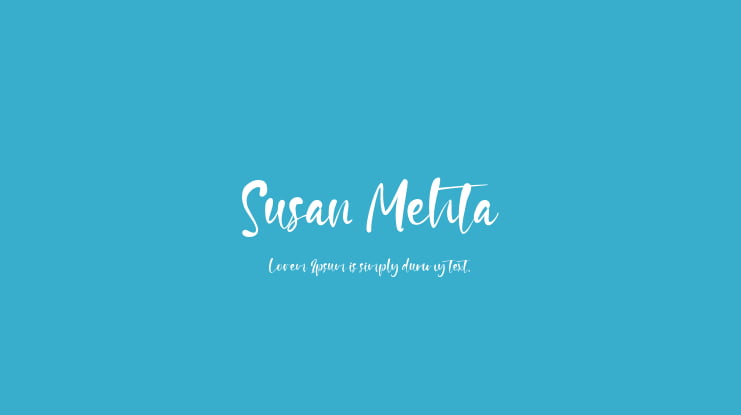 Susan Mehta Font