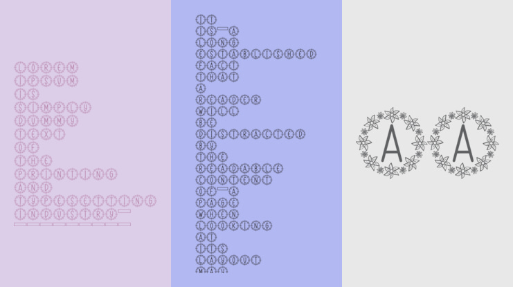 Flower Monogram Font