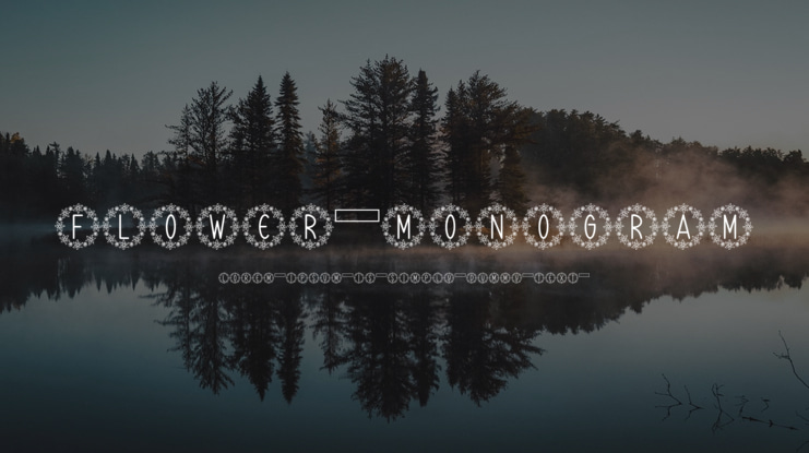 Flower Monogram Font