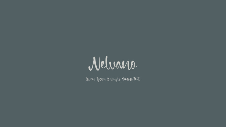 Nelvano Font