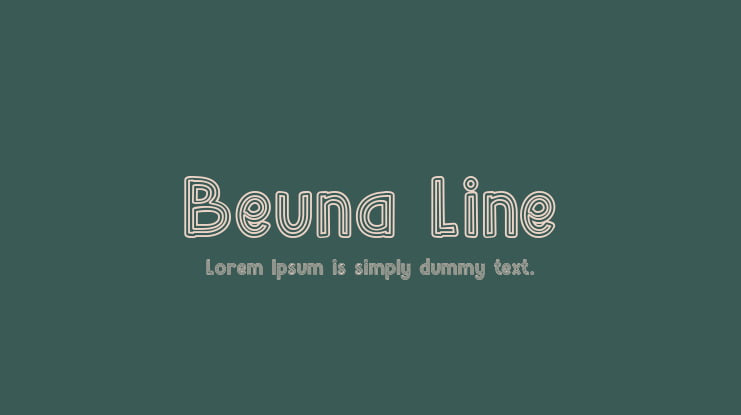 Beuna Line Font