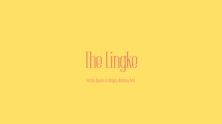 The Lingke Font