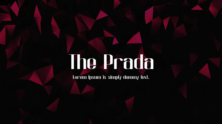 The Prada Font