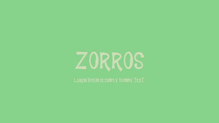 ZORROS Font