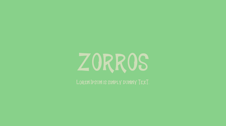 ZORROS Font