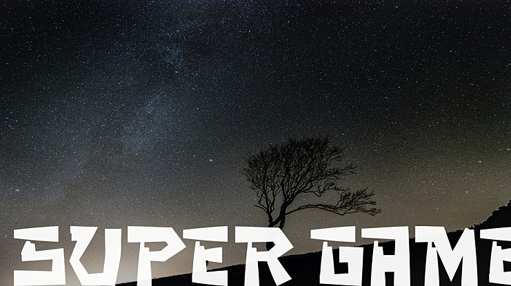 SUPER GAME Font