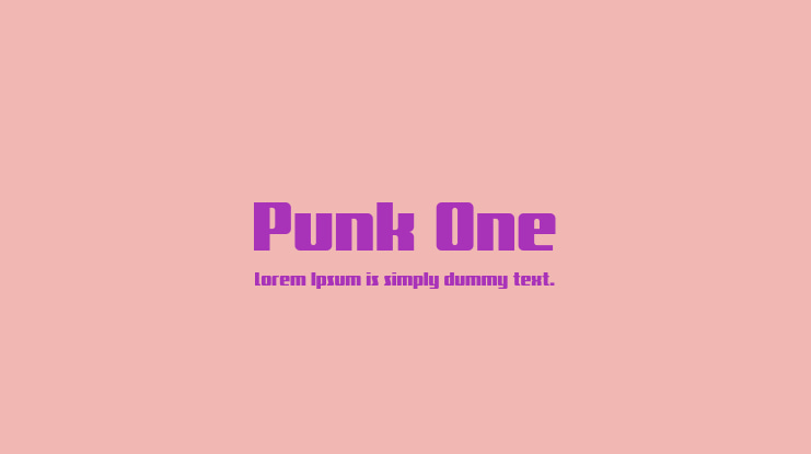Punk One Font