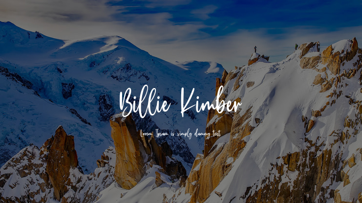 Billie Kimber Font