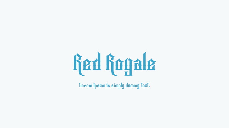 Red Royale Font