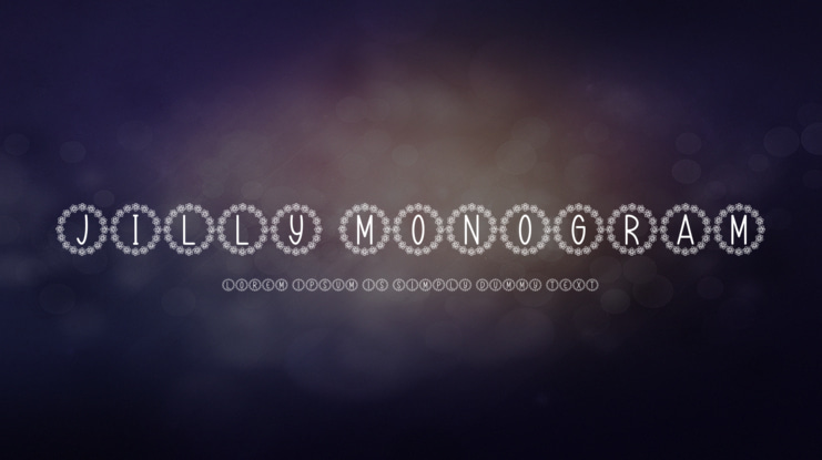 Jilly Monogram Font