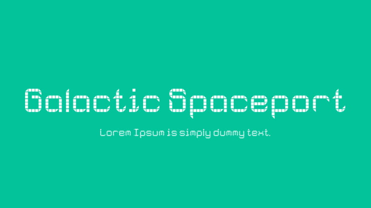 Galactic Spaceport Font