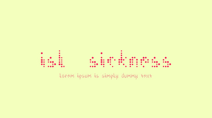 ISL_Sickness Font