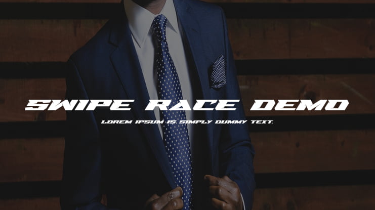 Swipe Race Demo Font