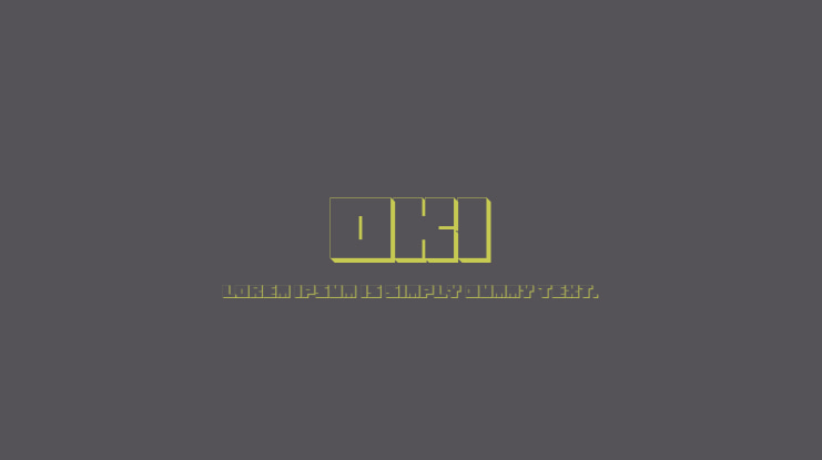 Oki Font