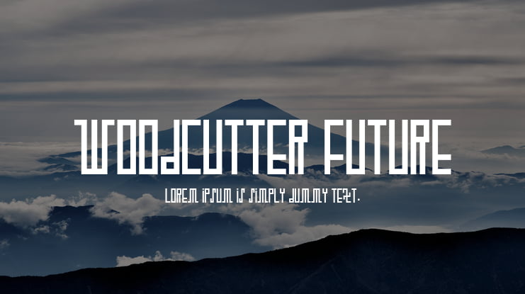 WOODCUTTER FUTURE Font