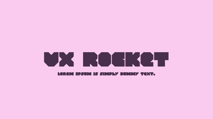 VX Rocket Font Family