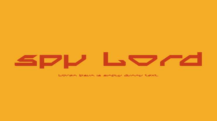 Spy Lord Font Family