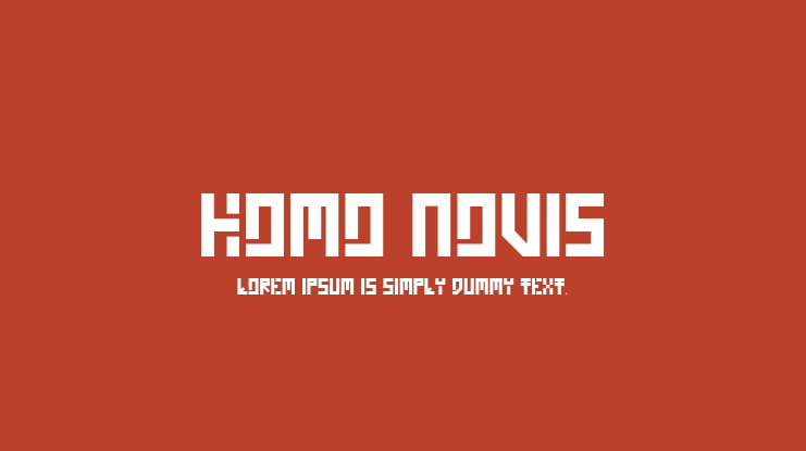 Homo Novis Font