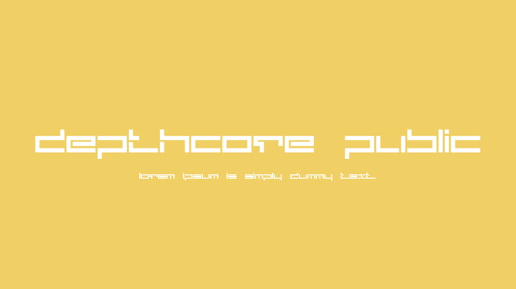 depthcore public Font