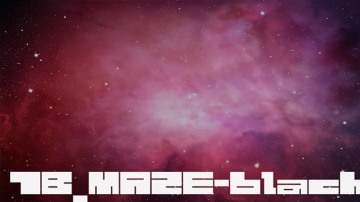 1B_MAZE-black Font Family